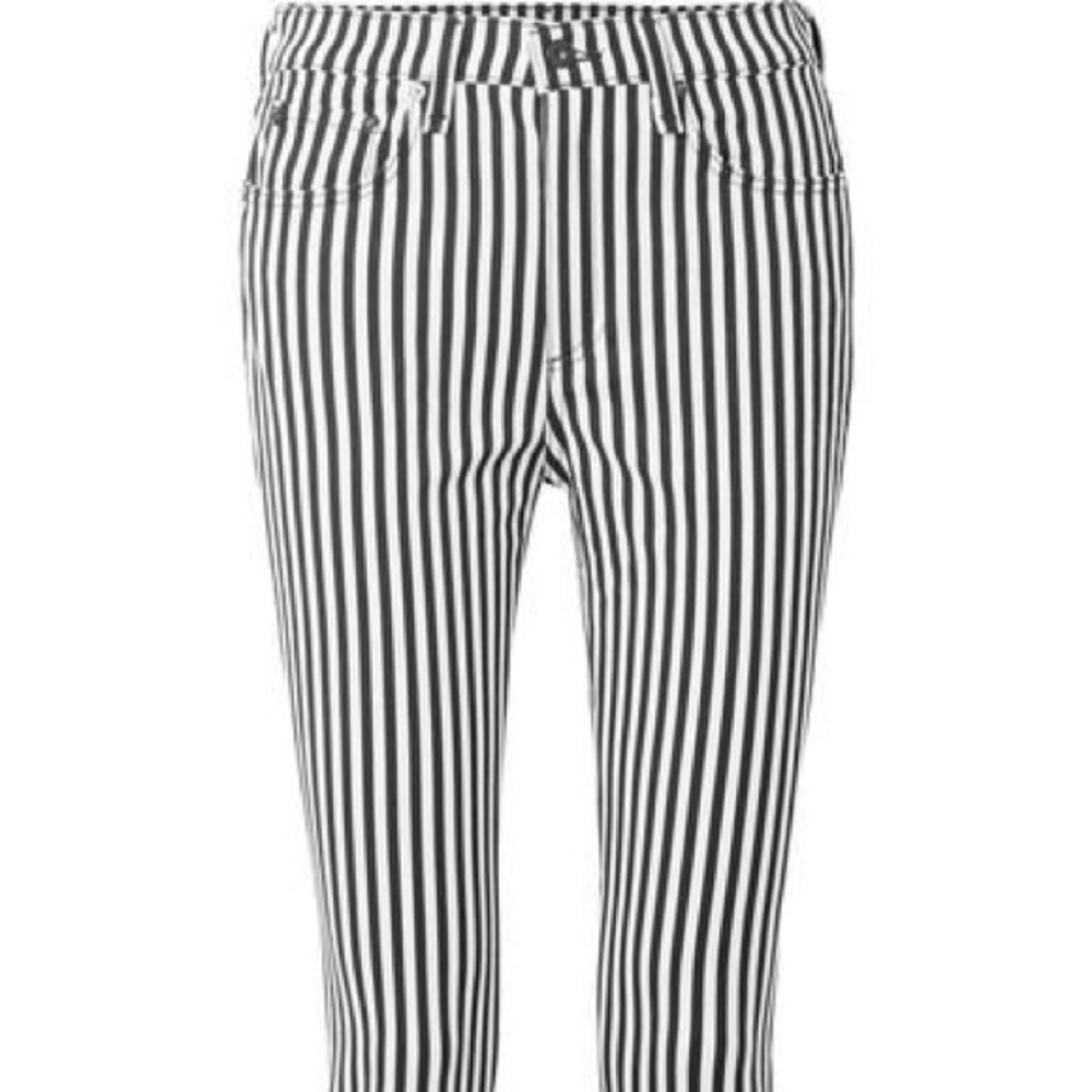 Rag and Bone black and white striped jean size 27